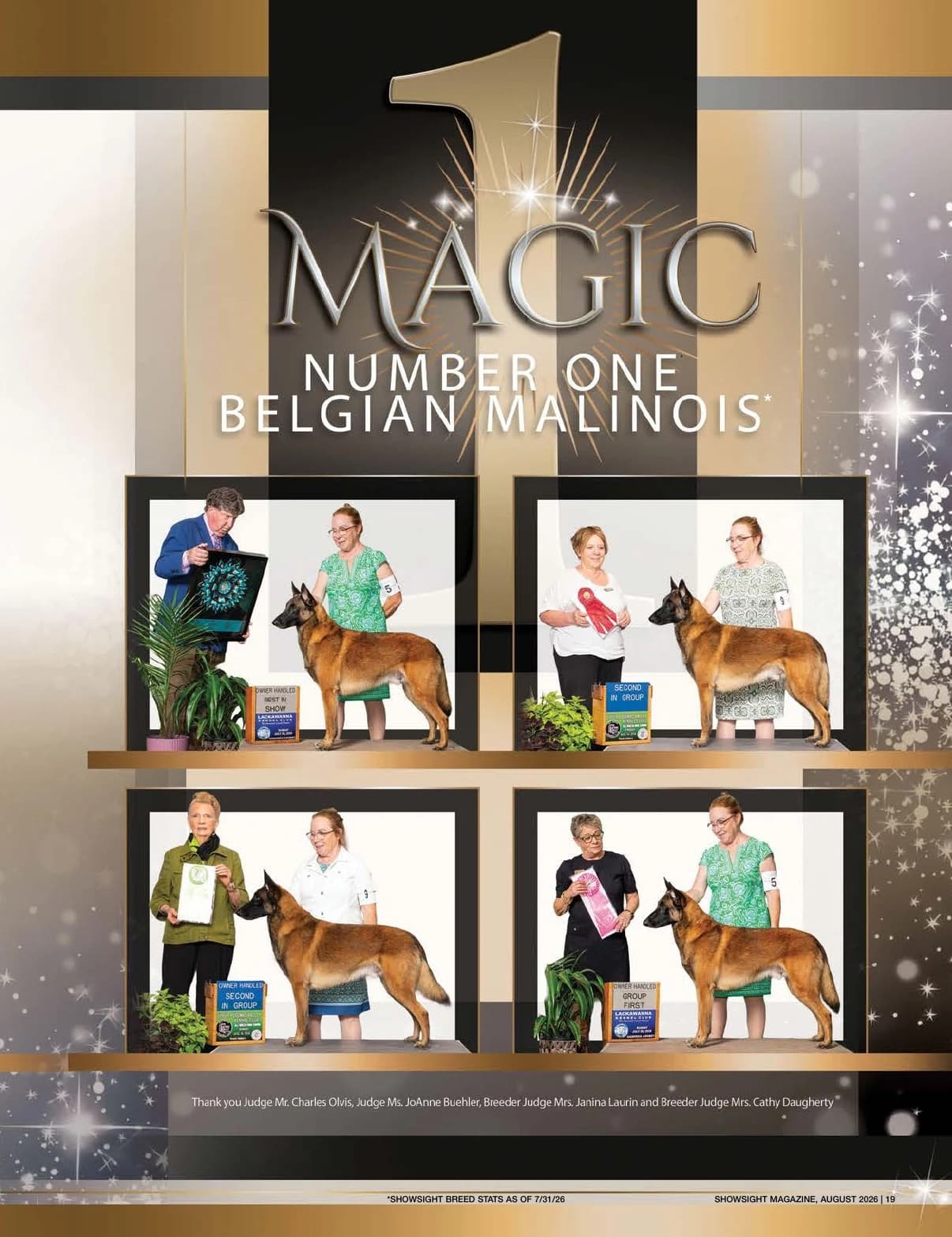 GCHS CH TRISORTS MAGIC MOMENTS BN RN PT CGC TKN HT in Showsight Magazine | August 2026, page 23