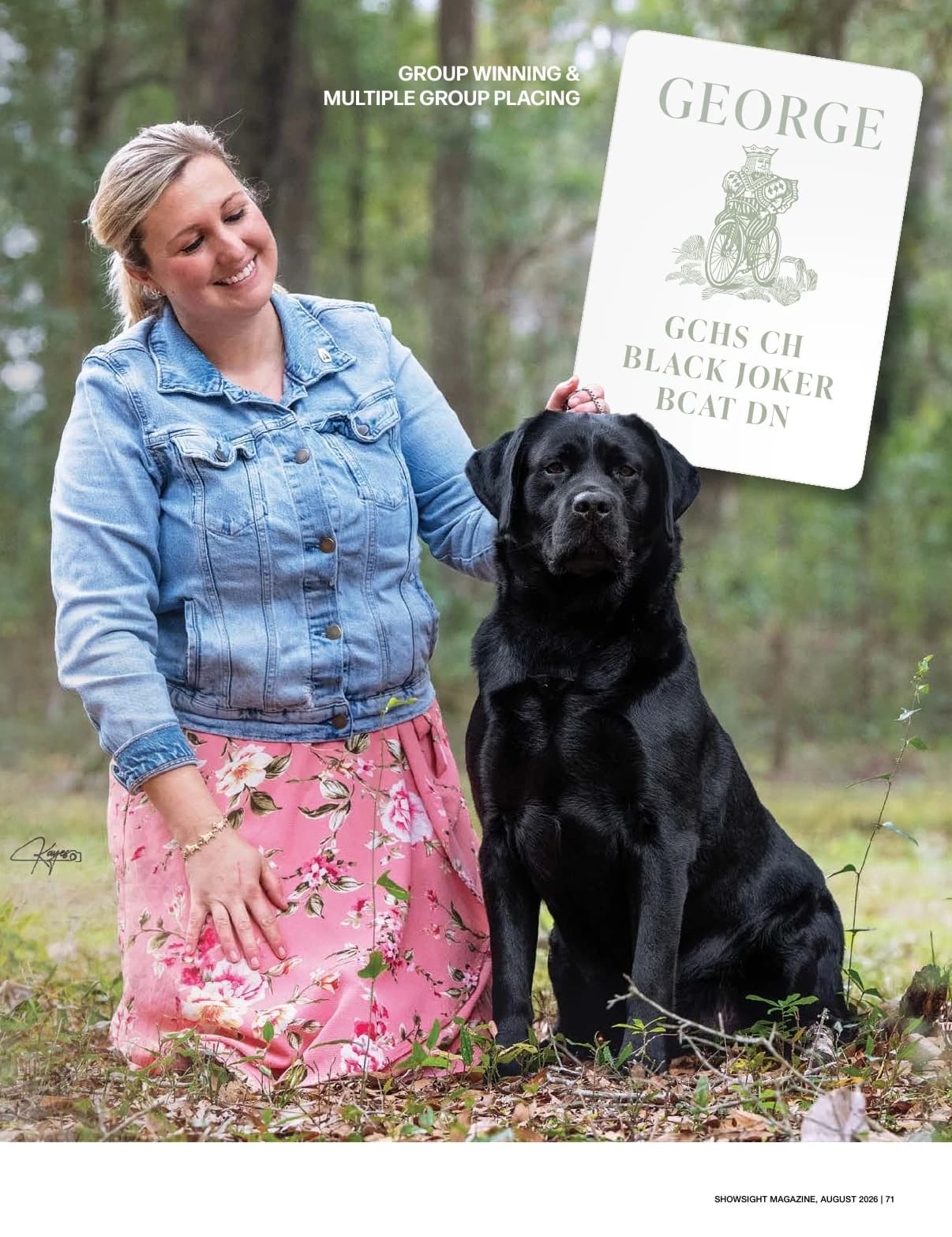 GCHS CH BLACK JOKER BCAT CGC CGCA CGCU DN TKN in Showsight Magazine | August 2026, page 75