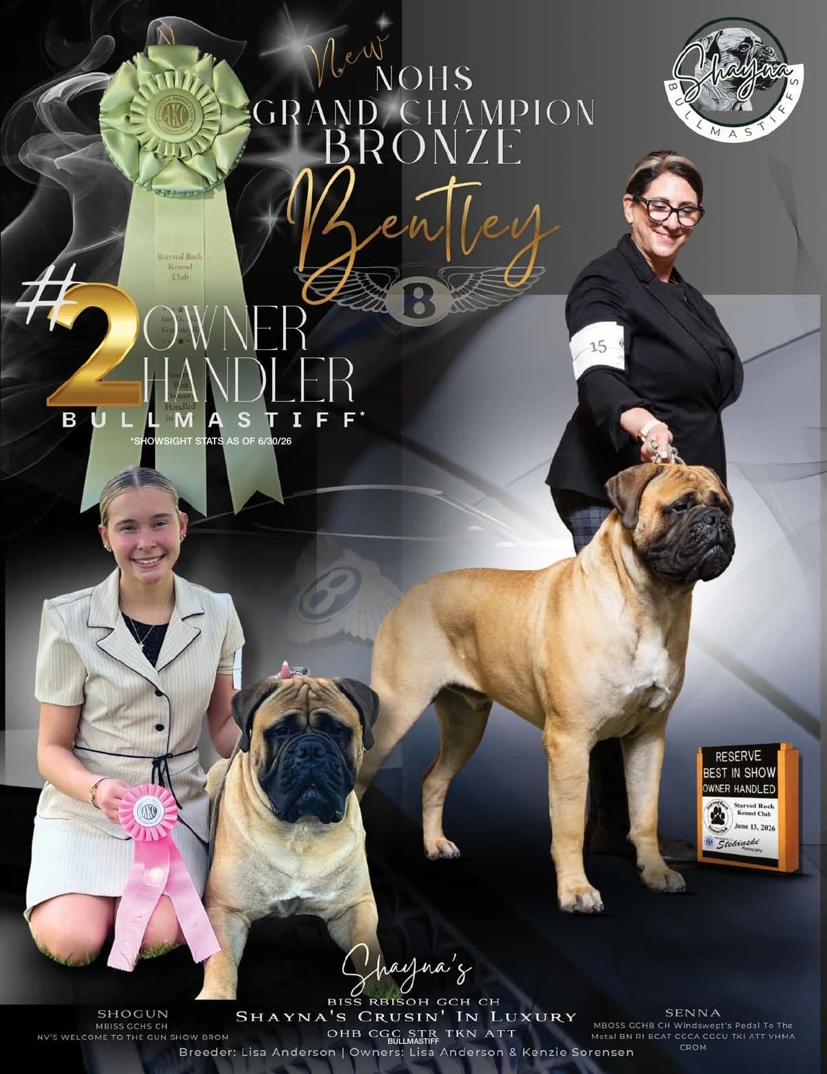 GCH CH SHAYNA'S CRUSIN' IN LUXURY CGC STR TKN ATT in Showsight Magazine | August 2026, page 99