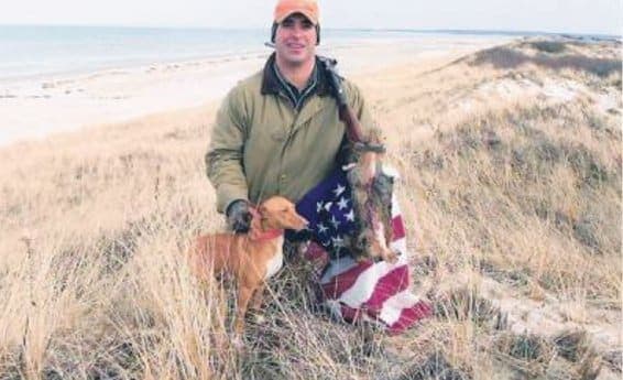 John Fernandes hunting in Nantucket and training the next generation of hunting Medios.