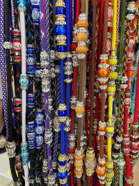 Bedazzled dog show leads