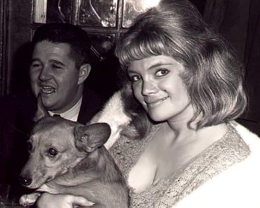 Mary Elizabeth Goodneighbor holding a dog 