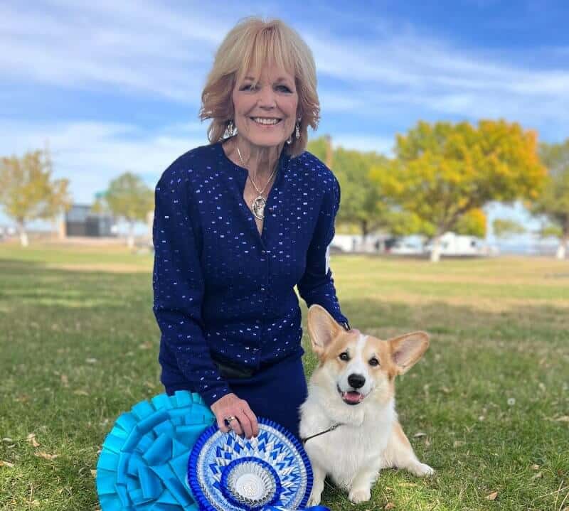 Owner Handler Patty Hosmer with her Corgi