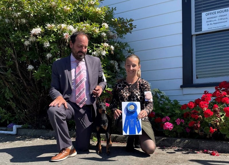 Professional Handlers Nicole Torre and Adrian Ghione
