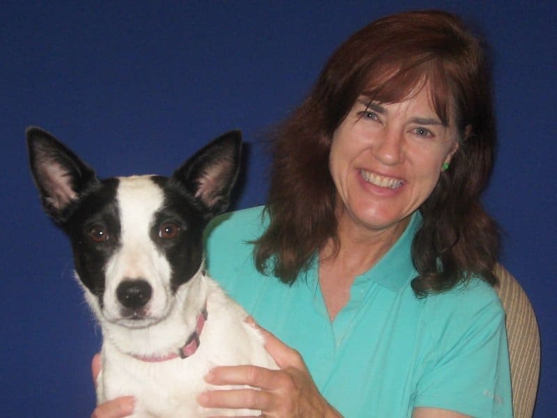Penny Leigh with her dog Cam