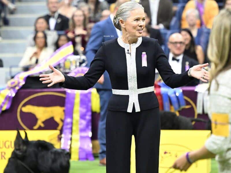 Paula Nykiel - 2023 WKC Dog Show Working Group Judge, pictured at the show