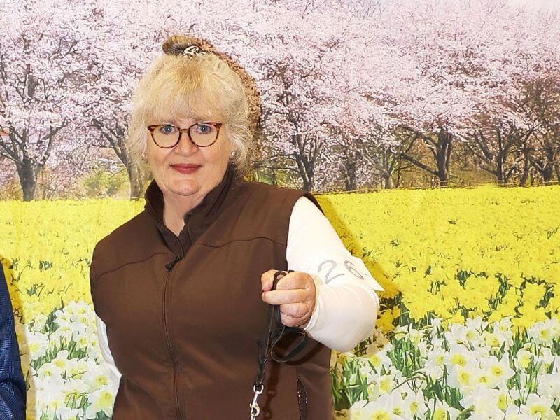 Mary Cornelius at a dog show