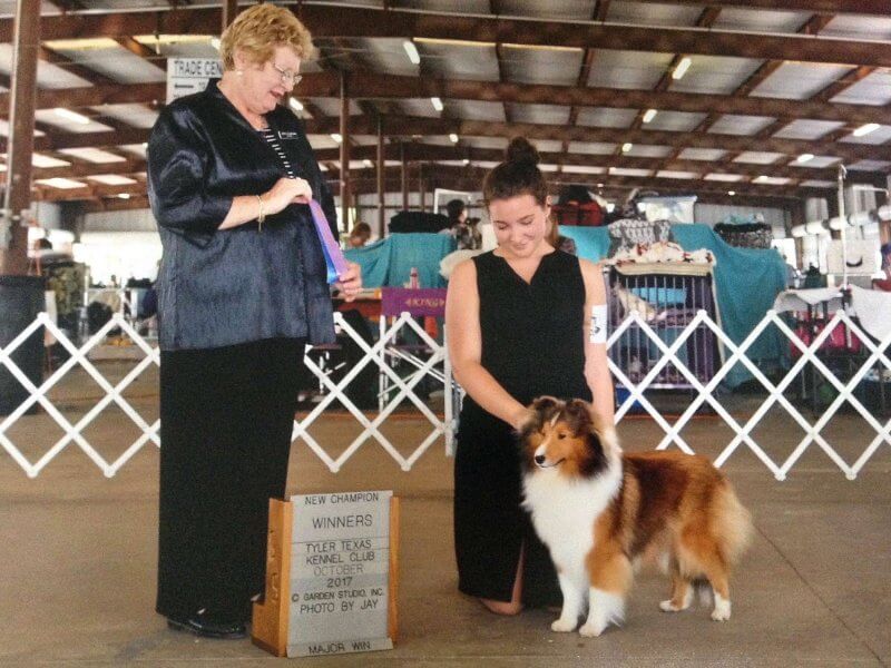 Katie Seppi at a dog show