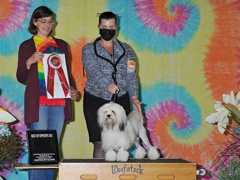 Alexia Rodriguez posing at the dog show.