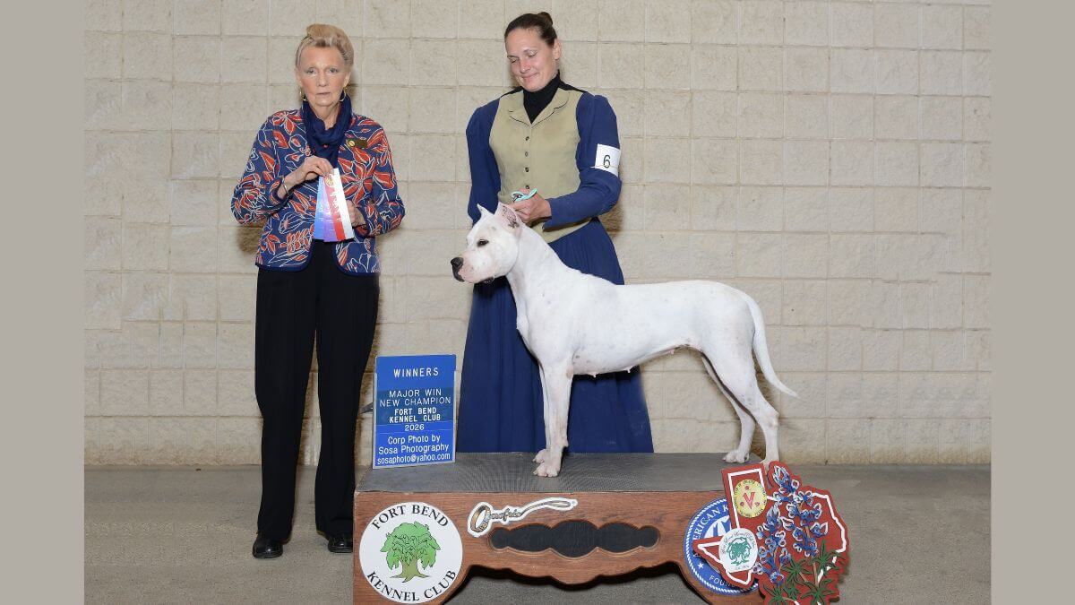 Rebecca Fletcher at a dog show
