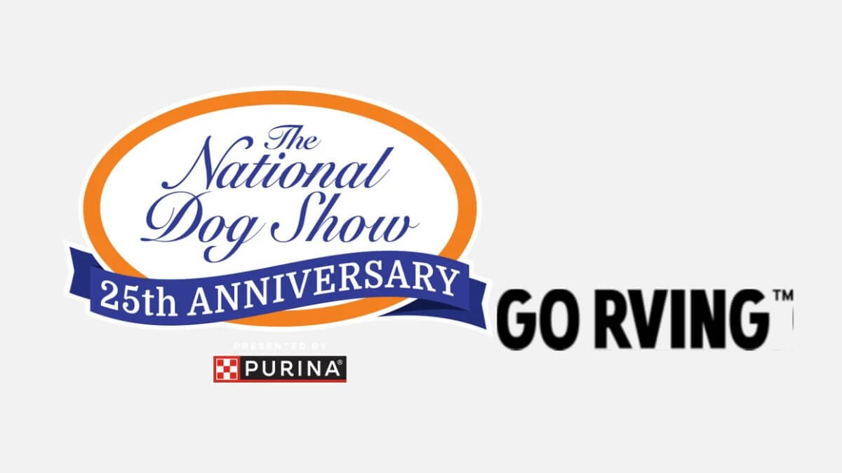 National Dog Show and Go RVing logos