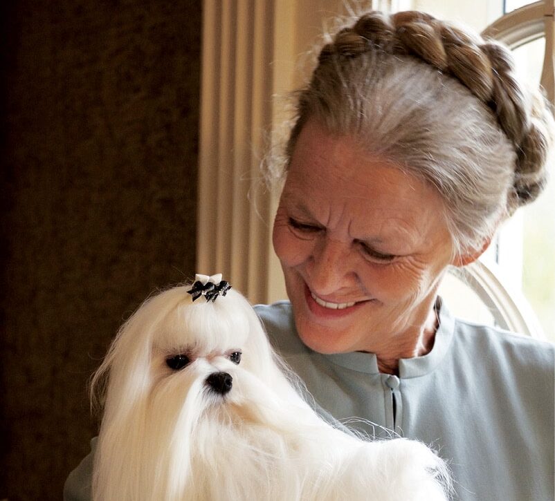 The Second Time Pat Bullard holding Maltese DogAround In The Dog World