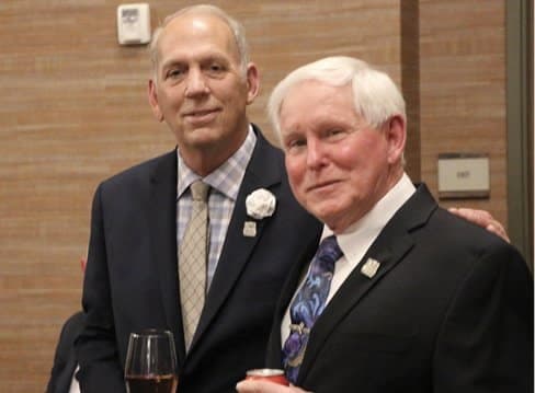 Honoree Larry Willeford with QCCG President Tom Coen Honoree Larry Willeford with QCCG President Tom Coen