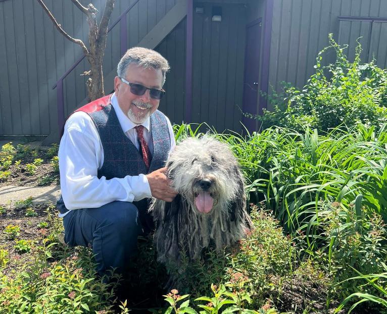 Michael Nelinson with his dog Personality and Behavior of a Dog