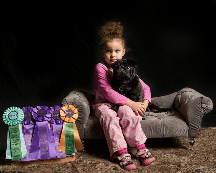 ‘VooDoo’ & Rosie, Cyndi’s granddaughter and the future of our sport and the family’s breeding program.