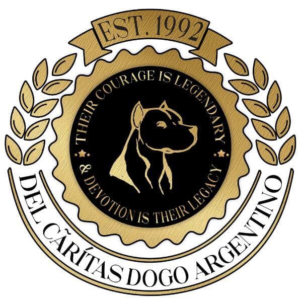 Del Caritas Dogo Argentino Logo Richard Lee's Del Caritas Dogo Argentino Logo