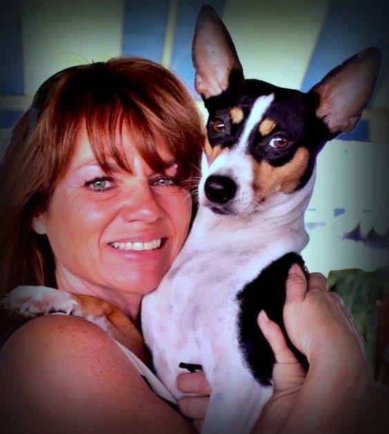Christina Martinez with her dog