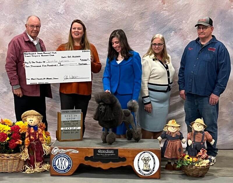winner of the All-Breed Dog Shows in Sioux Falls, South Dakota