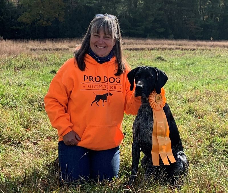 Denise Avery with her dog