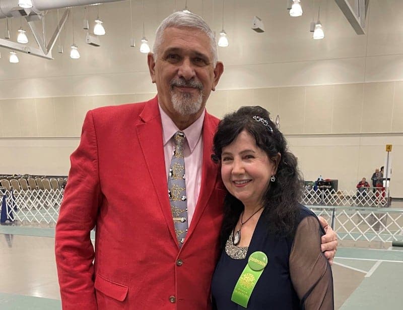 Photo of Walter Sommerfelt and Jeanne Stiner at Erie Kennel Club Show