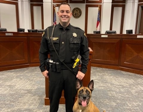 William Sessa with Uniformed Service K9: Hummer