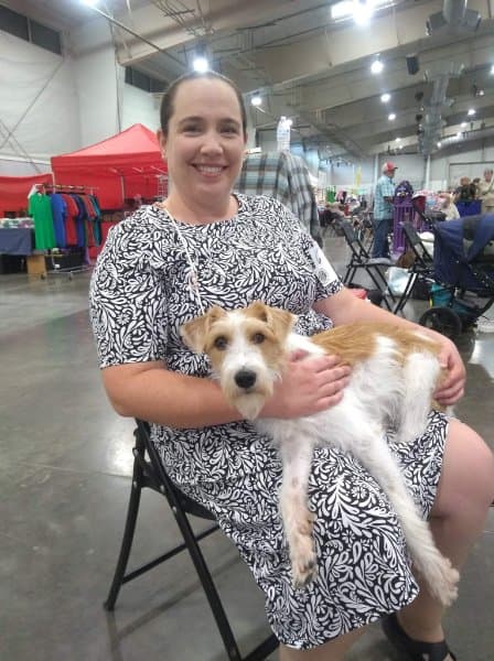 Natasha Wright with her Kromfohrländer