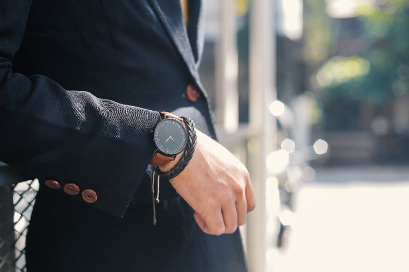Elegant man in suit leaves a good first impression