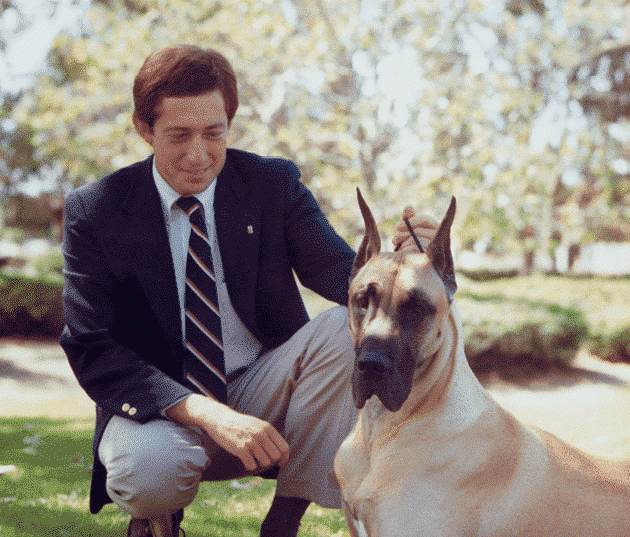 Eric Ringle with Great Dane dog