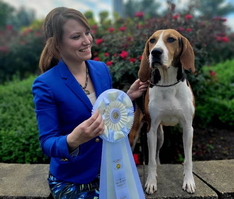 Michelle Zimmerman with her dog