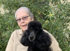 Dr. Dawn Schroeder with her dog