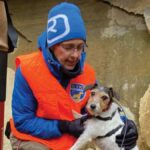 Jennifer Jordan Hall with AKC Humane Fund ACE Award Winner - Search And Rescue Dog: Pocket