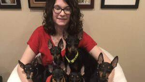 Michelle Barlak, Breeder of Maximal Toy Manchester Terriers