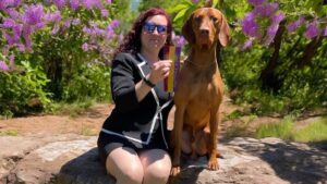 Bethany Stinson and Vizsla