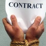 Tied hands and contract