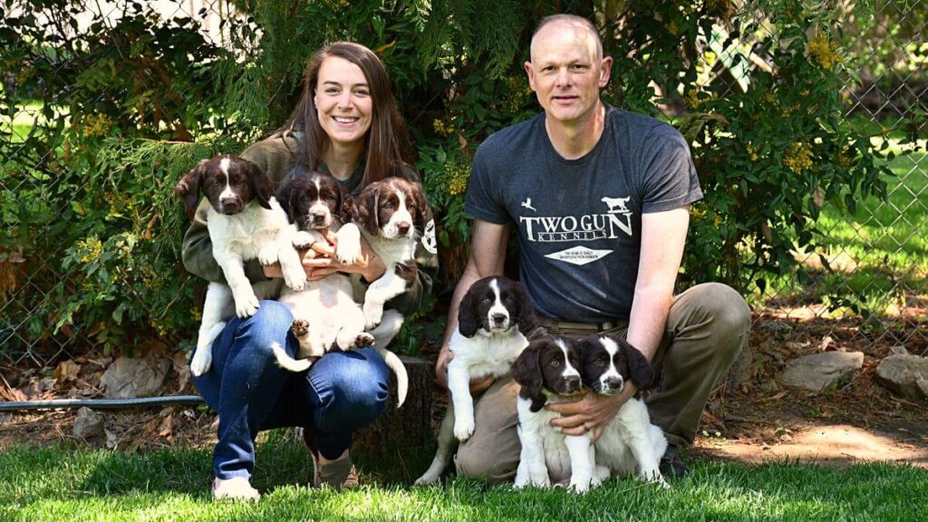 Brian & Jenna O’Connor, Breeders of Two Gun Kennels Drentsche Patrijshonden