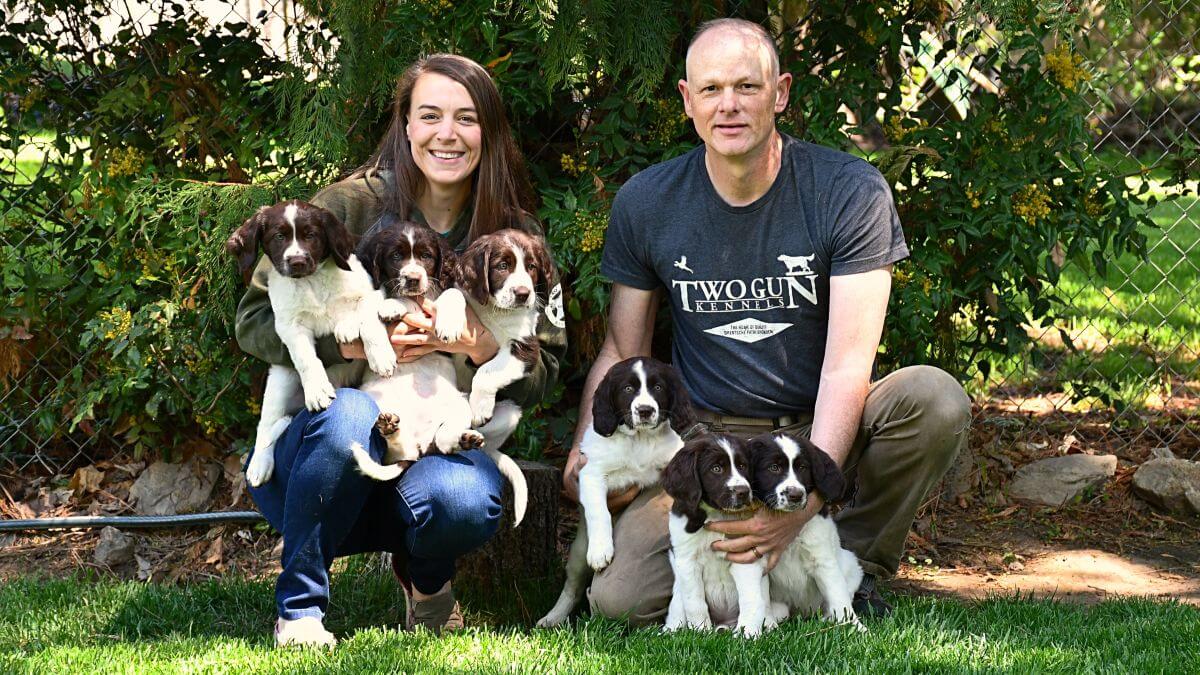 Brian & Jenna O’Connor, Breeders of Two Gun Kennels Drentsche Patrijshonden