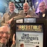 Doug Johnson and his friends in New York