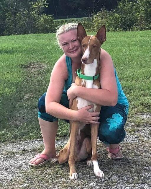 Sarah Murphy with her Ibizan Hound