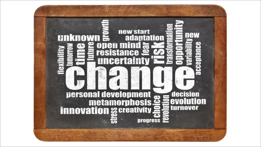 Change word cloud on a vintage slate blackboard