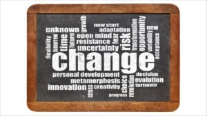 Change word cloud on a vintage slate blackboard