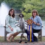 Left to right: Kaitlyn Hand, “Denim” NSC BISS GCHS Quietstorm Designer Genes CA BCAT CGCA TKI, and Dorothea Hand