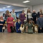 Thirteen Juniors and their dogs pose for a group photo at this year’s Gala with the Best of the Best Judges.