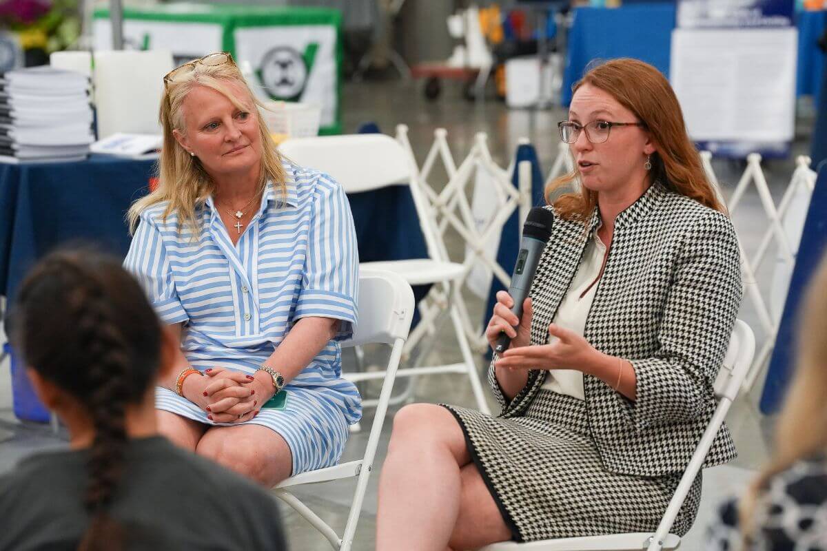 Gina DiNardo, AKC President & CEO, and Taylor Fisher-Johnson, AKC Government Relations (Fontana Smith Photography)