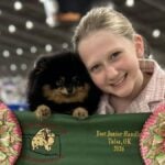 Zayla Zaner at a dog show with her dog